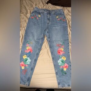 Disney Sleeping Beauty Three Good Fairies Mom Jeans